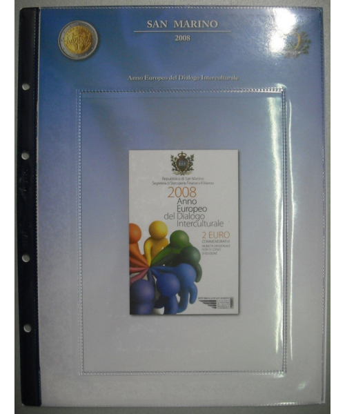 2 Euro Commemorativi 2008 Dialogo Interculturale