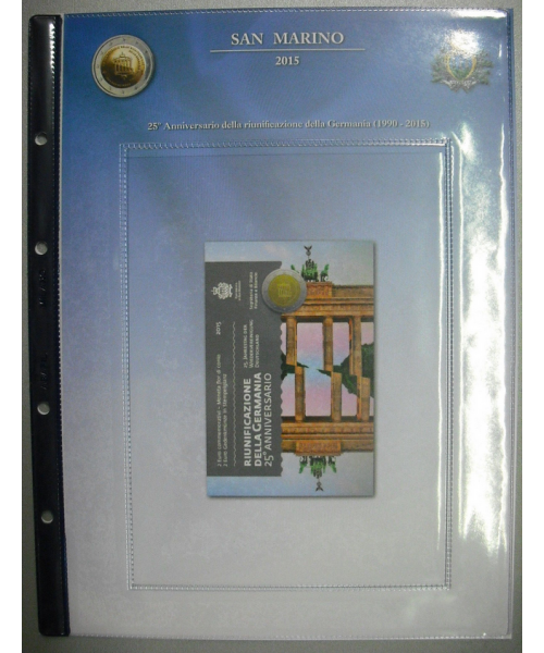 2 Euro Commemorativi 2015 25° Riunif. Germania