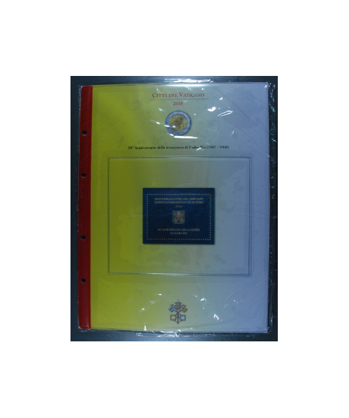 2€ Vaticano 2018: 50° morte di Padre Pio