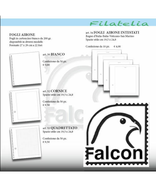 Regno d'Italia. Fogli Airone Premier quadrettato