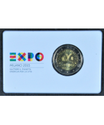 Italia: 2€ Comm. 2015. Expo Milano 2015, Coin Card