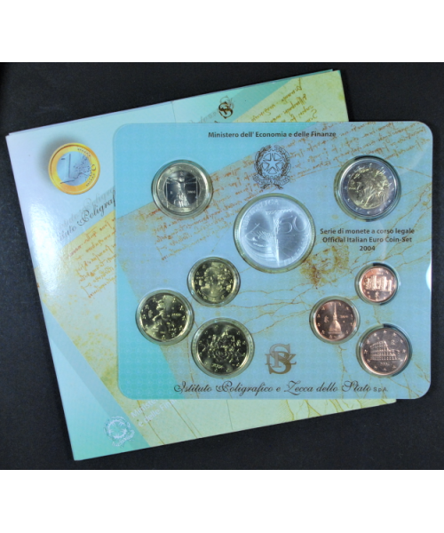 Italia: Divisionale Euro 2004 con 5€ in argento