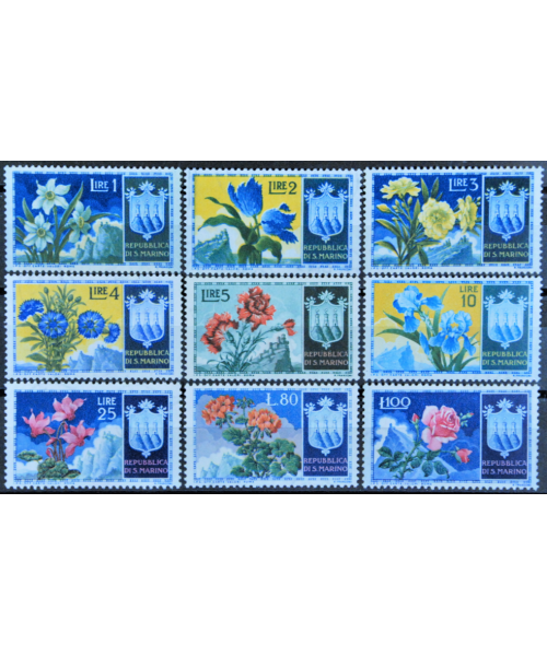 San Marino 1953: 'Fiori' 1° serie