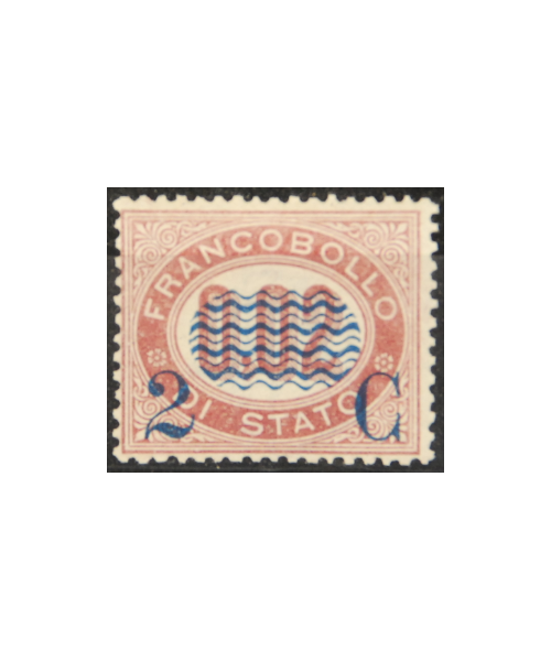V.E. II 1878: Sovrastampa sui francobolli per il Servizio di Stato 2 cent. su 0,02