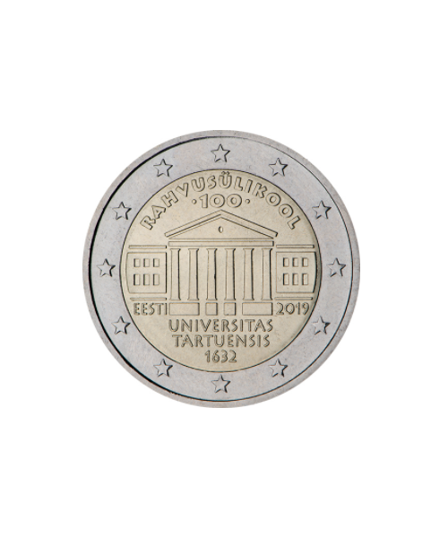 2€ Comm. 2019 Estonia &#039;100° dell&#039;Università di Tartu&#039; FDC