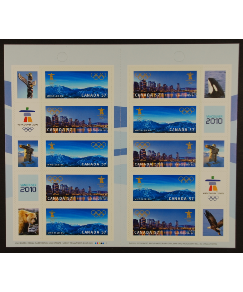 Canada: Vancouver 2010, 10 valori in libretto
