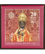 Vaticano: 2021 20€ in rame 'Arte e fede - San Pietro' in cofanetto