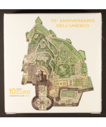 Vaticano: 2021 10€ argento/oro '75° Unesco' in cofanetto