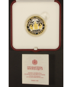 Vaticano: 2021 10€ in argento/oro '100° università cattolica sacro cuore' in cofanetto