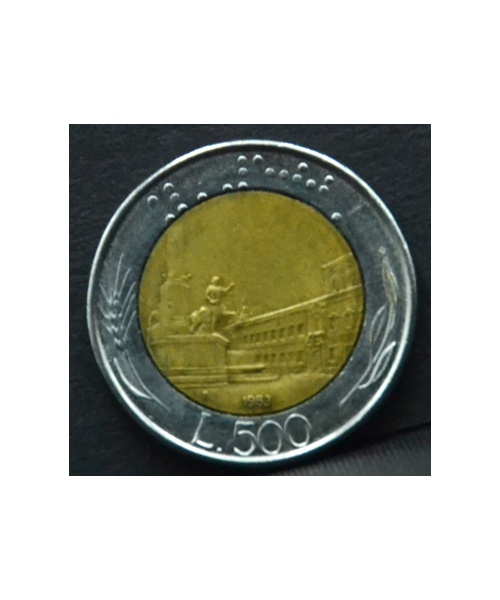 Italia 1983: 500 Lire Bicolore bimetallico FDC