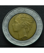 Italia 1983: 500 Lire Bicolore bimetallico FDC