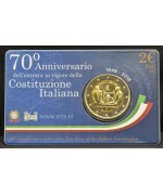 Italia: 2€ Comm. 2018, Costituzione Italiana, Coin Card