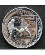 San Marino 2004: 10€ Mondiali di Calcio 2006 Proof, moneta sciolta