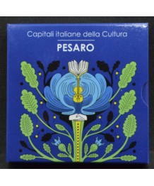 Italia 2024: 'Pesaro Capitale della Cultura' in rame FDC in confezione