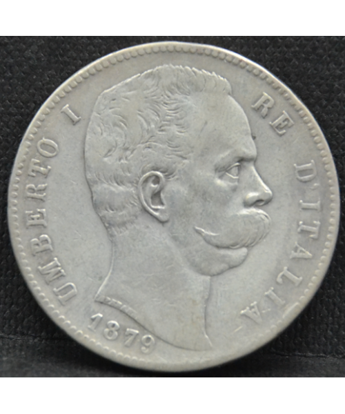 Umberto I 1879: 5 Lire, 2° tipo. Roma BB