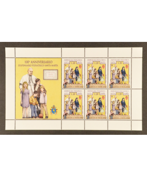 Francesco I 2022: 100° Dispensario pediatrico 'santa Marta' MINIFOGLIO