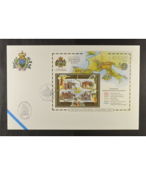 San Marino 2000: BF &#039;Giubileo del 2000&#039; FDC