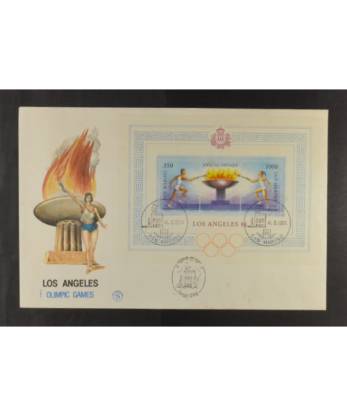 San Marino 1984: BF &#039;Olimpiadi di Los Angeles&#039; FDC