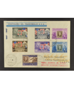 San Marino Cartoline 1947: 100° Francobolli USA