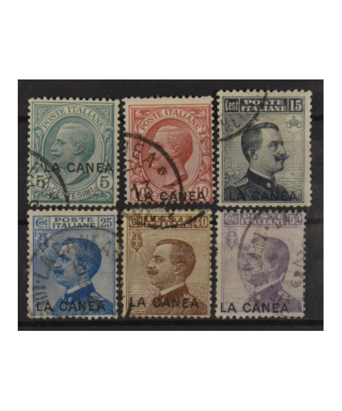 La Canea 1907/12: Soprastampati, usati