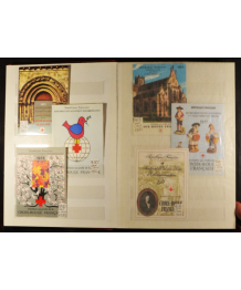 Francia 1955/1985: Lotto Croce Rossa, 60 Singoli e 22 Libretti