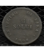 Regno d'Etruria, Carlo Ludovico: 2 Soldi 1804 BB+