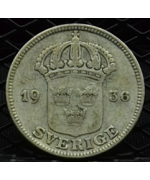 Svezia, Gustaf V (1907/1950): 50 Ore 1936 BB