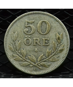 Svezia, Gustaf V (1907/1950): 50 Ore 1936 BB