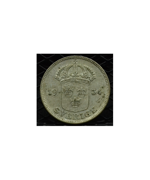 Svezia, Gustaf V (1907/1950): 50 Ore 1934 BB/SPL