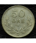 Svezia, Gustaf V (1907/1950): 50 Ore 1934 BB/SPL