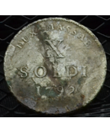 Massa di Lunigiana, Maria Beatrice (1790/96): 10 Soldi 1792 Mistura MB/BB