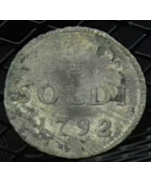Massa di Lunigiana, Maria Beatrice (1790/96): 4 Soldi 1792 Mistura MB/BB
