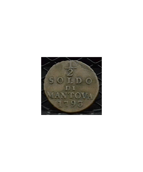 Lombardia, Francesco II (1792/1800): 1/2 scudo 1793 BB+