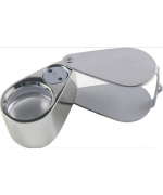 Lente monocolore professionale in acciaio 10x