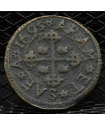 Cagliari, Carlo II (1665/1700) 3 Cagliaresi 1695 MB/BB