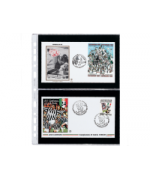 Raccoglitore Rosso con 20 tasche a due settori