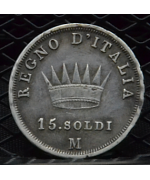 Napoleone Re d'Italia (1805/14): 15 Soldi 1808 Milano BB