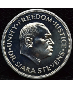 Sierra Leone 1974: 1 Leone "10° Banca" PROOF