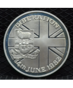 Isole Falkland 1982: 50 Pence "Liberazione dall'Argentina" PROOF