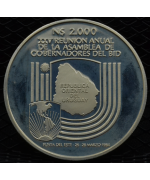Uruguay 1984: 2000 Nuevos Pesos "140° Prima moneta" PROOF