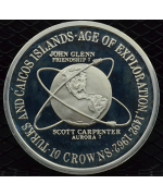 Turks & Caicos 1975: 10 Corone "Età delle esplorazioni" PROOF