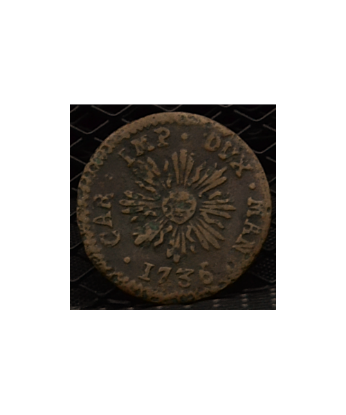 Mantova, Carlo VI (1707/1740) Soldo 1736 BB