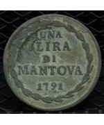 Mantova, Leopoldo II (1790/1792) 1 Lira 1791 MB/BB