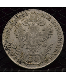 Austria, Franz II (1792/1835) 20 Kreuzer 1806 B-Kremnica MB/BB