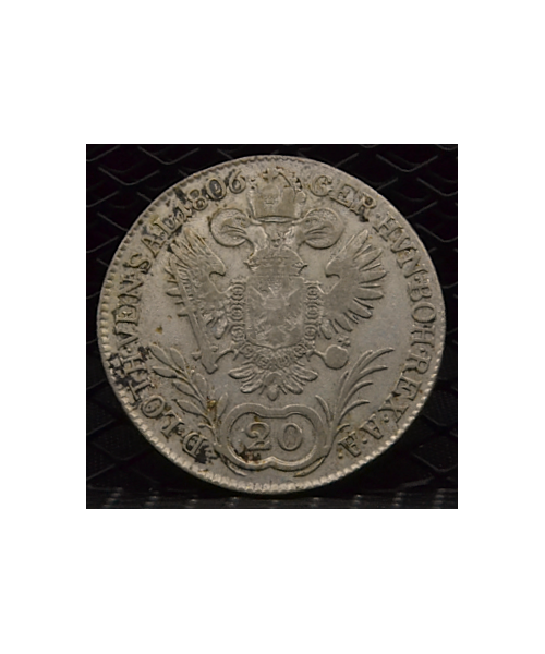 Austria, Franz II (1792/1835) 20 Kreuzer 1806 B-Kremnica MB/BB
