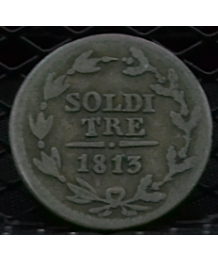 Svizzera, Canton Ticino: 3 Soldi 1813 BB