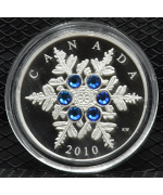 Canada: Oncia / 20$ Crystal Snowflake (Blue) PROOF
