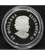 Canada: Oncia / 20$ Crystal Snowflake (Blue) PROOF