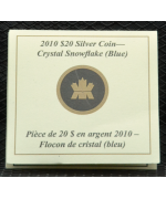 Canada: Oncia / 20$ Crystal Snowflake (Blue) PROOF