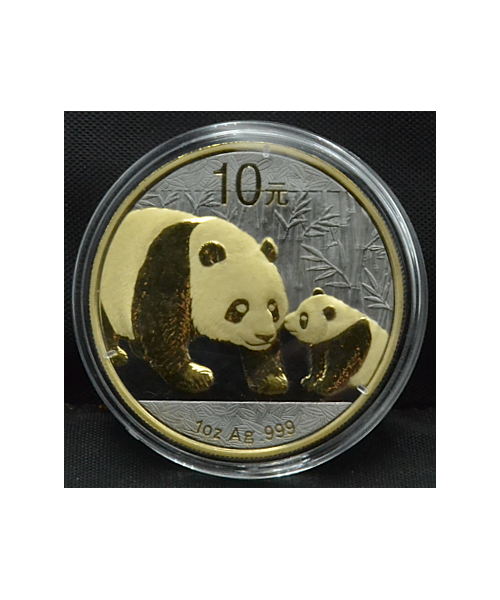 Cina: Oncia Panda "Gold Black Empire" 2011 PROOF